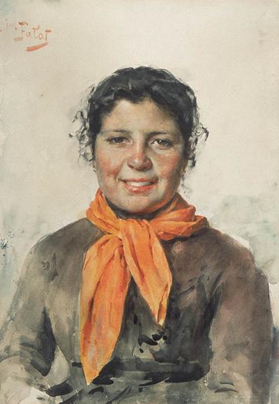 DZIEWCZYNA W POMARAńCZOWEJ CHUśCIE, OK. 1883