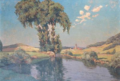 PEJZAż ZE STAWEM, 1922