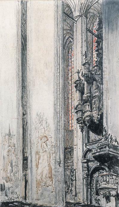 WNęTRZE KOśCIOłA PANNY MARII W TORUNIU, 1928
