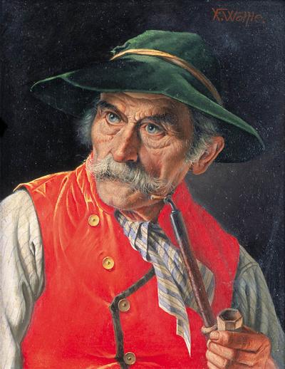 MężCZYZNA Z FAJKą, OK. 1930