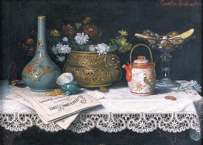 MARTWA NATURA Z CHIńSKIM WAZONEM, PRZED 1901