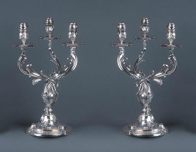 PARA KANDELABRóW, OK. 1880
