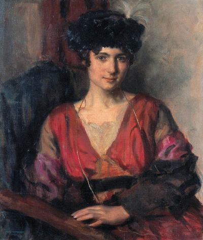 PORTRET MłODEJ DAMY W KAPELUSZU, 1921