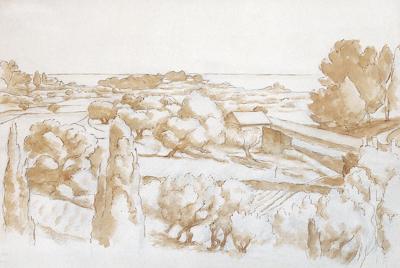 PEJZAż Z POłUDNIOWEJ FRANCJI, OK. 1930