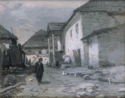 ULICA W MIASTECZKU, PRZED 1900