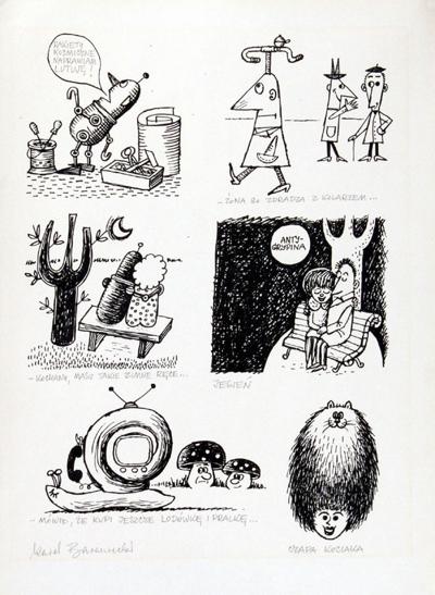 SZEść RYSUNKóW SATYRYCZNYCH, OK.. 1961