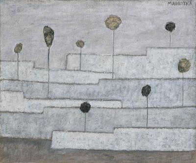 PEJZAż  Z DRZEWAMI, OK. 1956-1960