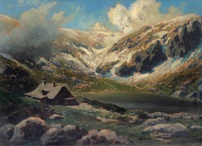 WIDOK Z KARKONOSZY, OK. 1900