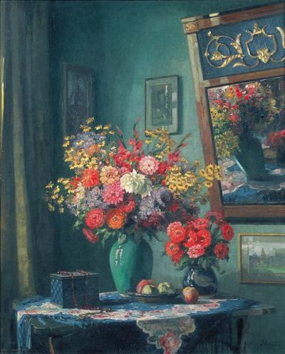 MARTWA NATURA Z KWIATAMI, PO 1930
