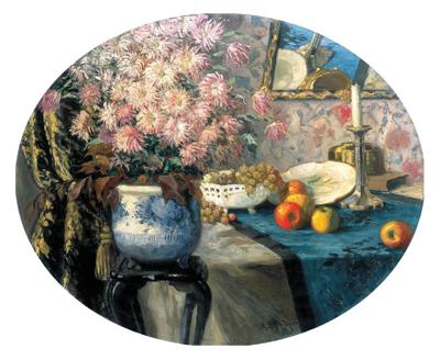 MARTWA NATURA Z CHRYZANTEMAMI, 1913