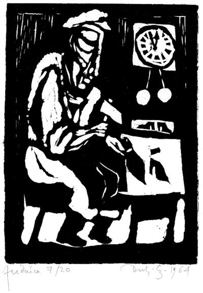 ILUSTRACJA DO żYDOWSKIEJ PIOSENKI MłOTECZKU BIJ..