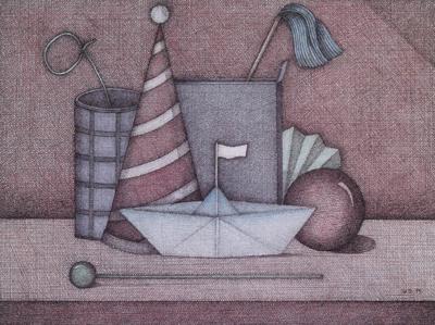 MARTWA NATURA Z PAPIEROWą łóDECZKą, 1999