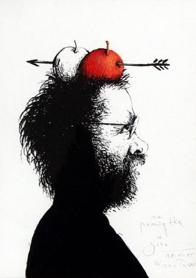 AUTOPORTRET JAKO WILHELM TELL, 1985