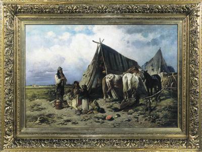 OBóZ W PUSZCIE, 1896