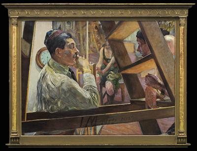 PORTRET MIECZYSŁAWA GĄSECKIEGO W PRACOWNI, 1922