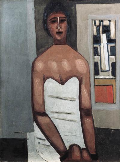 KOBIETA W BIAłEJ SUKNI, OK. 1964-65