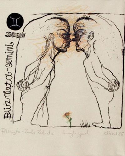 BLIźNIęTA  Z CYKLU ZNAKI ZODIAKU, 1985