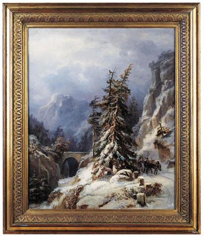 DROGA NA PRZEL. ŚW. GOTHARDA W ALPACH, OK. 1870