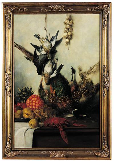 MARTWA NATURA Z BAżANTEM I HOMAREM, OK. 1880