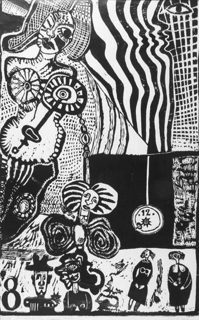 KOMPOZYCJA Z ZEGAREM, 1968/69