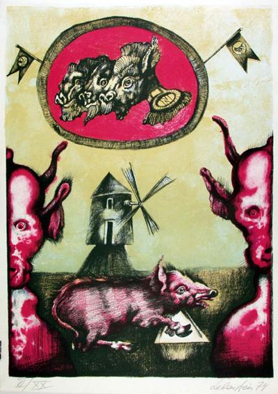 Z CYKLU „FOLWARK ZWIERZęCY”, 1974