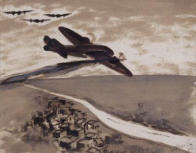 KRAJOBRAZ Z SAMOLOTEM, 1946