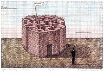 PEJZAż Z CZERWONYM LABIRYNTEM, 1998