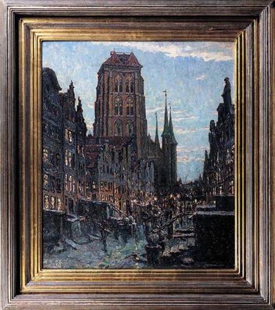 GDAńSK - UL. MARIACKA, WIDOK NA KOśCIół, OK.1930