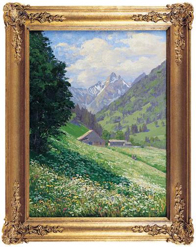 KRAJOBRAZ Z WIDOKIEM NA TRETTACHSPITZE, 1921