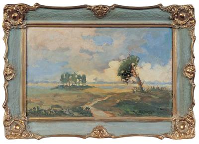 KRAJOBRAZ Z SOSNą, PO 1930