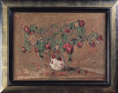 RÓŻE W WAZONIE, 1928