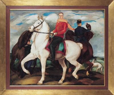 AUTOPORTRET NA KONIU, 1924
