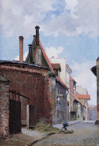 STARA ULICZKA W TORUNIU, 1897