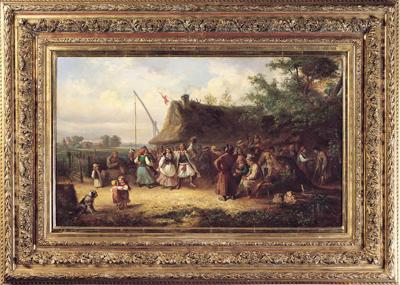 WESELE WIEJSKIE Z OKOLIC WARSZAWY, 1865