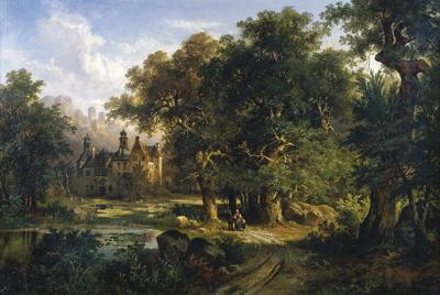 KRAJOBRAZ ROMANTYCZNY, OK. 1860