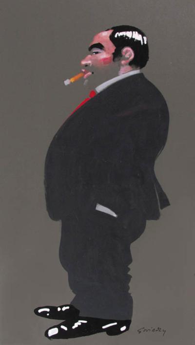 MężCZYZNA Z CYGAREM