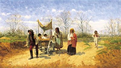 CYGANIE W DRODZE, PRZED 1887