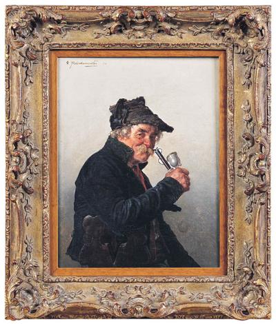 MĘŻCZYZNA Z FAJKĄ, 1893