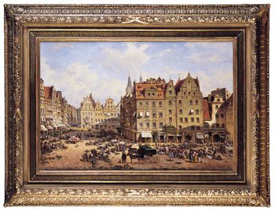 NA RYNKU WE WROCŁAWIU, 1877