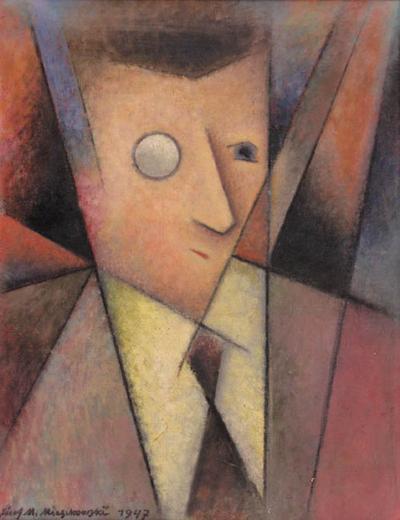 PORTRET MĘŻCZYZNY Z MONOKLEM, 1947