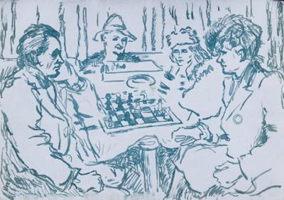 GRUPA ARTYSTóW PRZY SZACHACH, OK. 1945-46