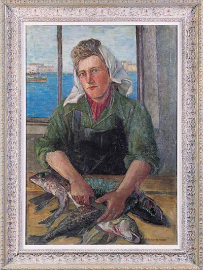 PORTRET PRZODOWNICY PRACY, 1950