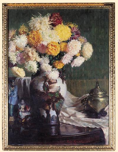 MARTWA NATURA Z CHRYZANTEMAMI, 1911