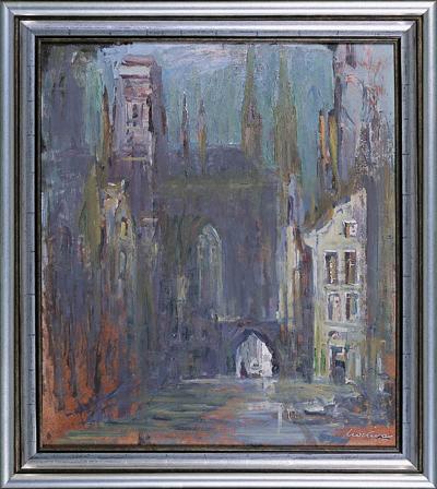 ULICA W GDAŃSKU, OK. 1960