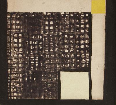 KOMPOZYCJA ABSTRAKCYJNA (NA ODWR.: ZNAK), 1954