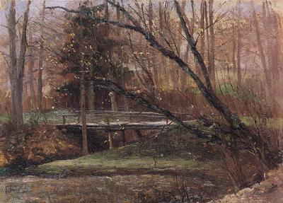 PARK WIOSNĄ, 1896
