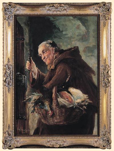 PO KWEŚCIE - ZAKONNIK Z KOSZEM, 1915