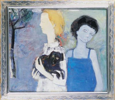 PORTRET DWÓCH KOBIET, OK. 1960