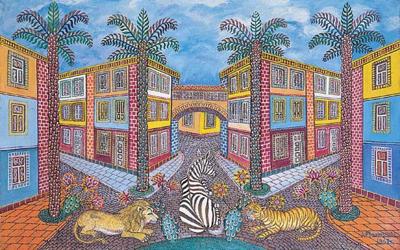 LEW, ZEBRA I TYGRYS NA TLE ACHITEKTURY, 1967