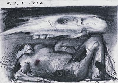 AKT Z ANAMORFOZą CZASZKI, 1992